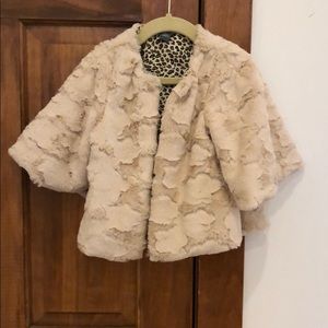 Faux fur kids coat size 4-5